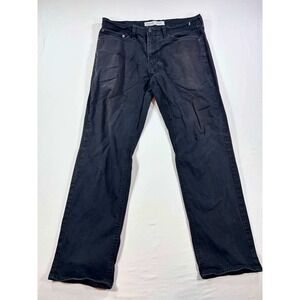 Signature by Levi Strauss & Co Mens S67 Athletic Fit Jeans Black 34x32 Faded